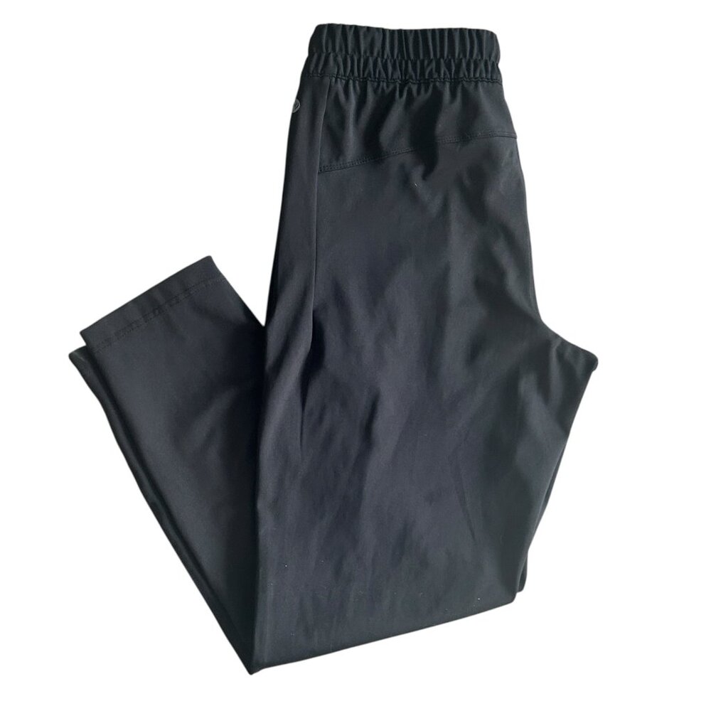 Apana Womens Black Joggers High Waist Drawstring Sz S Athleisure‎ Norcore Casual